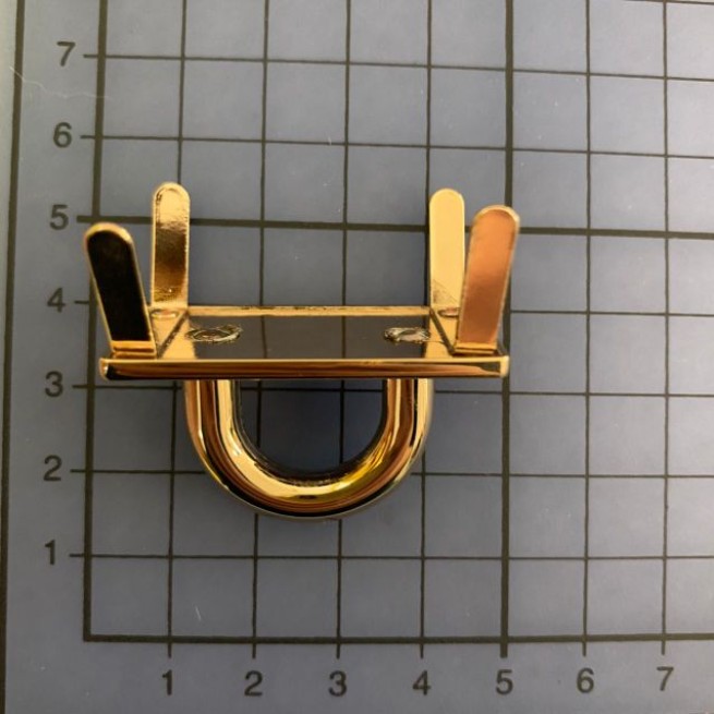 Держатель СВЕТЛОЕ ЗОЛОТО дуга 40х20мм тип D0717