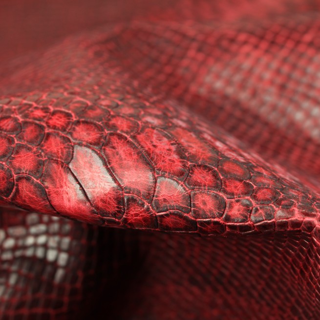 Шкіра ВРХ Пітон Asya червоний 1,4 Туреччина