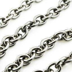 Ланцюг декоративний ЧОРНИЙ НИКЕЛЬ 13,5х16,8х3,5мм AL