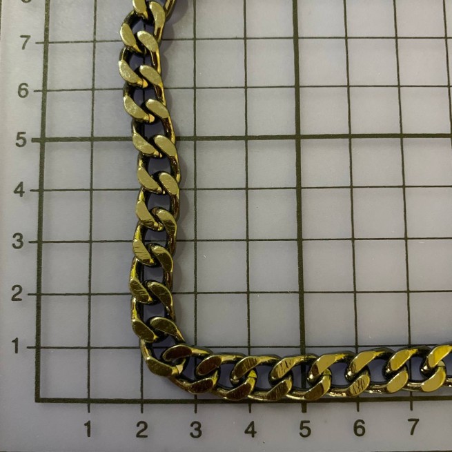 Ланцюг декоративний ЧОРНИЙ НИКЕЛЬ 8х11х2,4мм
