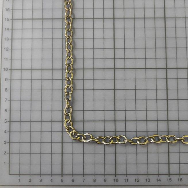 Ланцюг декоративний ЧОРНИЙ НИКЕЛЬ 8,6х11х2мм