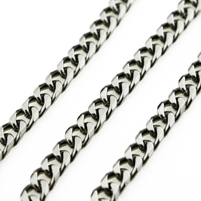 Ланцюг декоративний ЧОРНИЙ НИКЕЛЬ 8,5х11,8х2,5мм