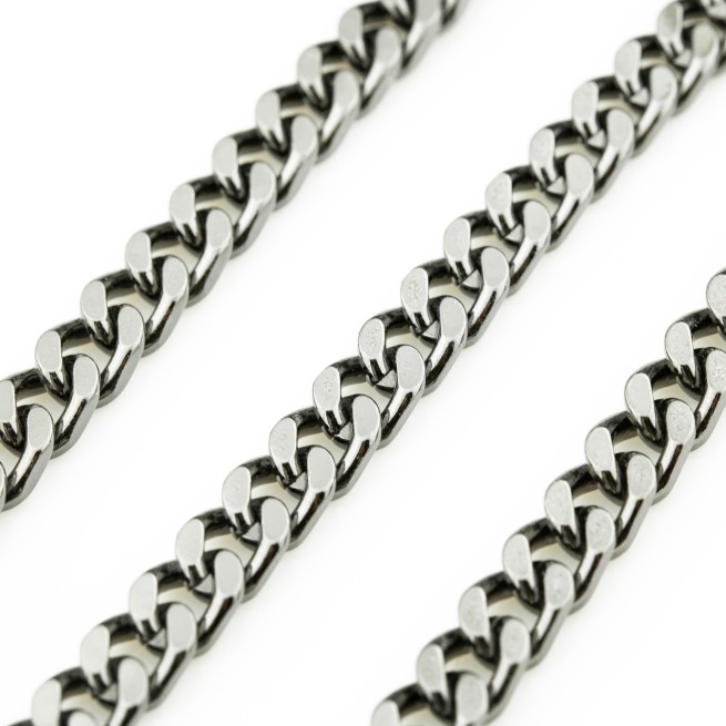 Ланцюг декоративний ЧОРНИЙ НИКЕЛЬ 10х14х3мм