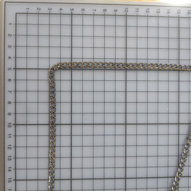 Ланцюг декоративний ЧОРНИЙ НИКЕЛЬ 5х7х1,2мм