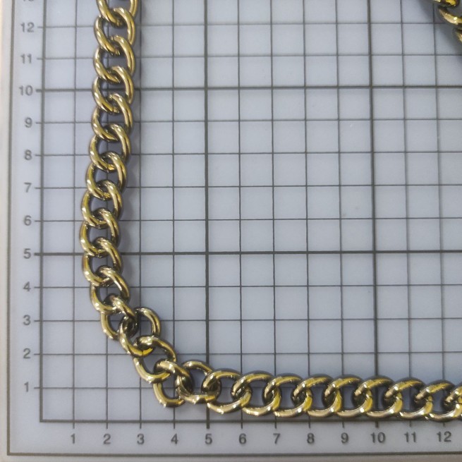 Ланцюг декоративний ЧОРНИЙ НИКЕЛЬ 11,8х14,7х3мм