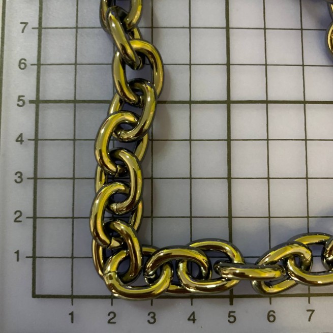 Ланцюг декоративний ЧОРНИЙ НИКЕЛЬ 13,5х16,8х3,5мм AL