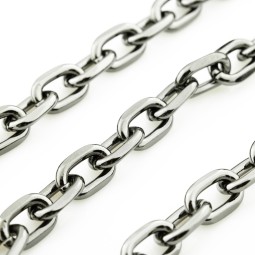 Ланцюг декоративний ЧОРНИЙ НИКЕЛЬ 14х21,5х3,8мм AL