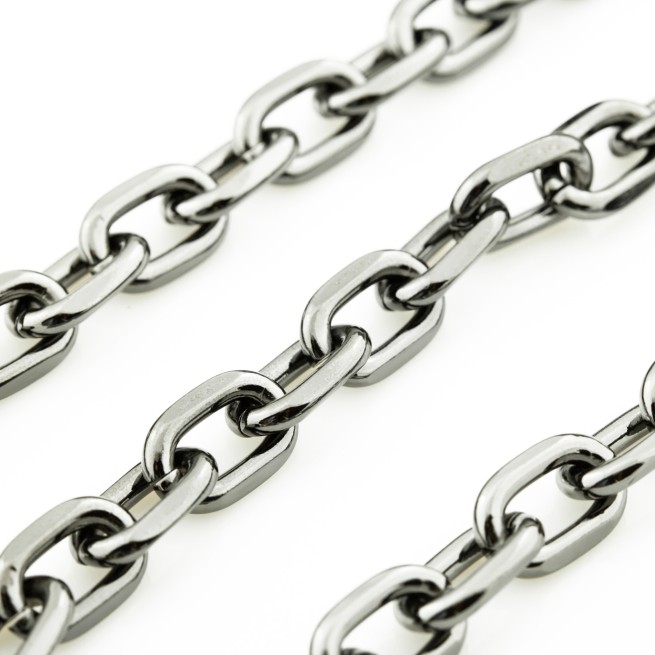 Ланцюг декоративний ЧОРНИЙ НИКЕЛЬ 14х21,5х3,8мм AL