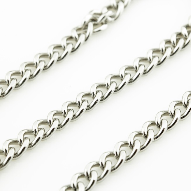 Ланцюг декоративний НИКЕЛЬ 9х12х2,4мм