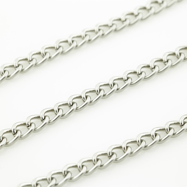 Ланцюг декоративний НИКЕЛЬ 7,5х10,3х1,8мм