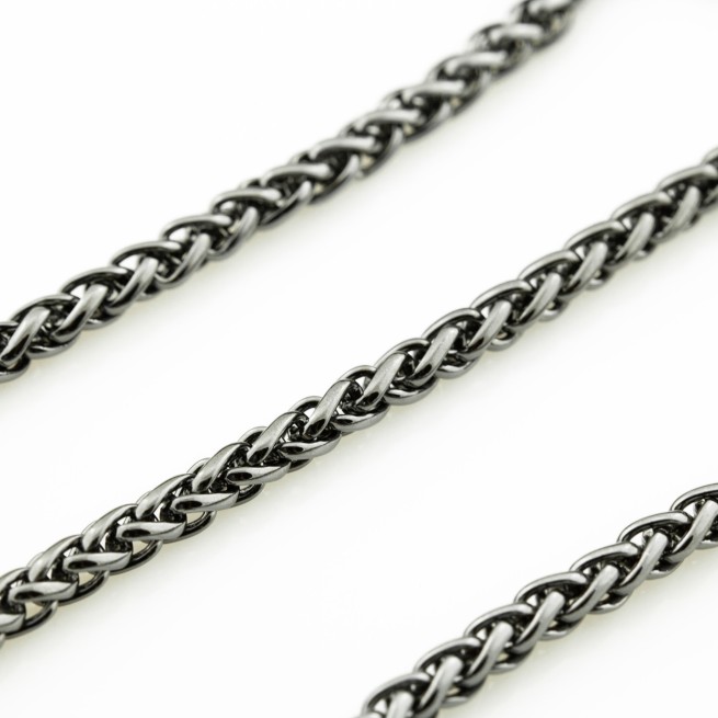 Ланцюг декоративний ЧОРНИЙ НИКЕЛЬ 7мм тіп02
