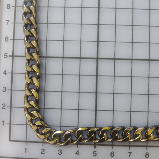 Ланцюг декоративний ЧОРНИЙ НИКЕЛЬ 8,5х11,8х2,5мм