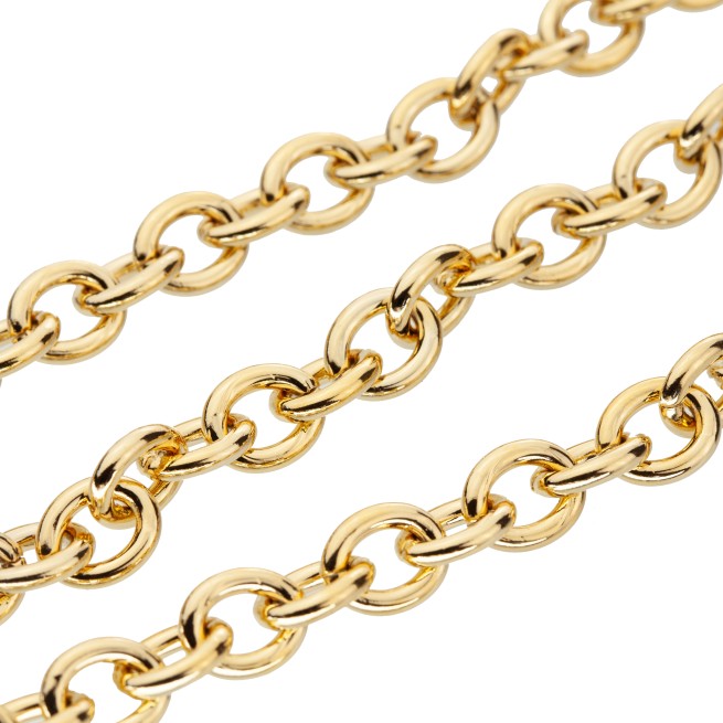 Ланцюг декоративний ЗОЛОТО 10мм тип E6699