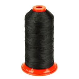 Нитка PolyArt №10 чорний 100% поліестер 750м Турція