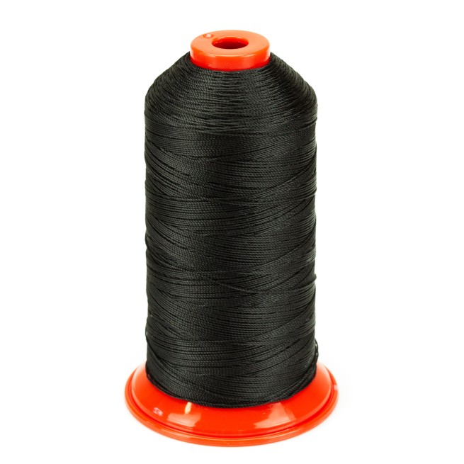 Нитка PolyArt №10 чорний 100% поліестер 750м Турція