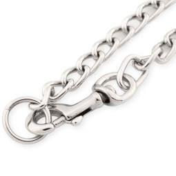 Ланцюг поводок ХРОМ 90 см