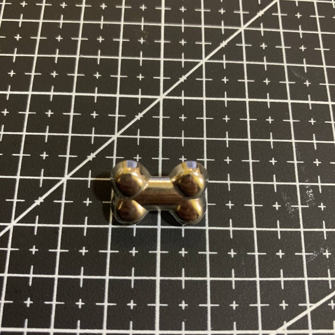 Заклепка декоративна НИКЕЛЬ КІСТОЧКА 20х14 мм