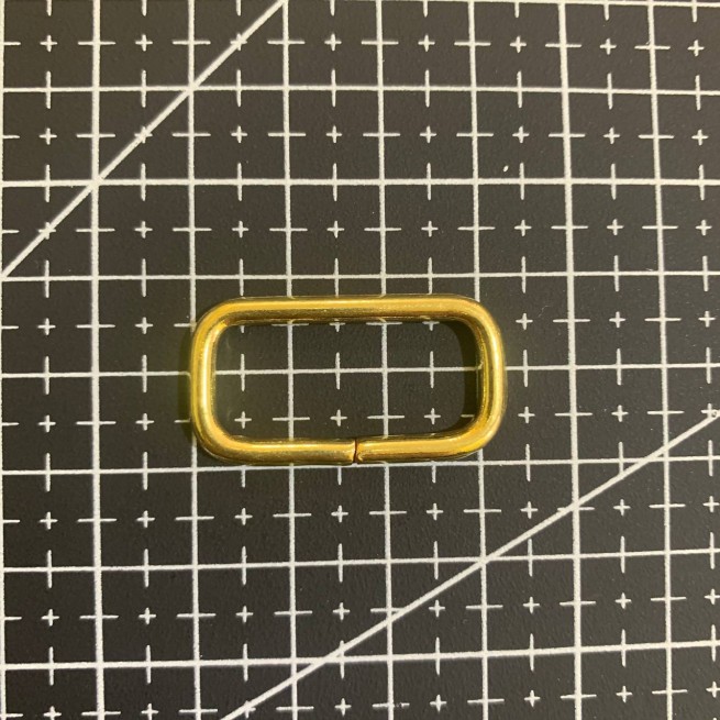 Рамка СВІТЛА ЛАТУНЬ 25х10х3 мм SB типa