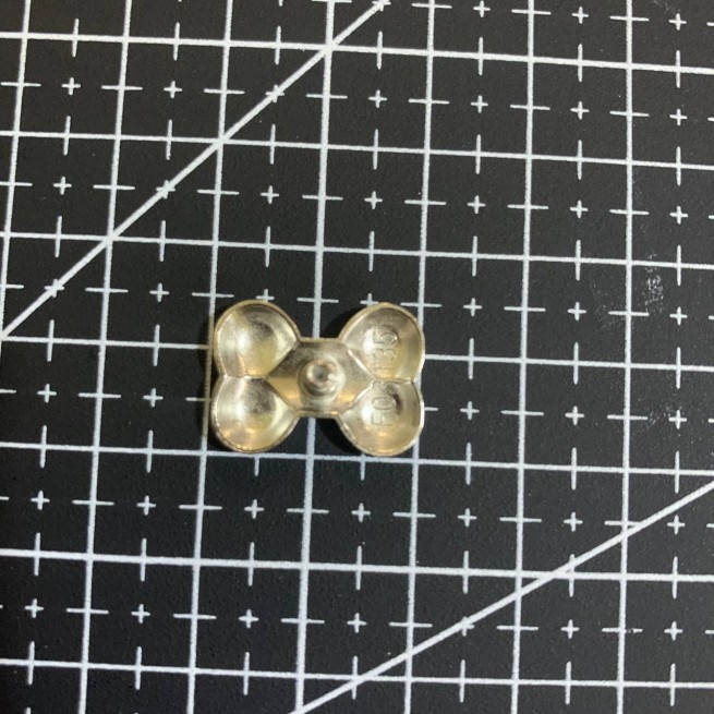 Заклепка декоративна НИКЕЛЬ КІСТОЧКА 20х14 мм