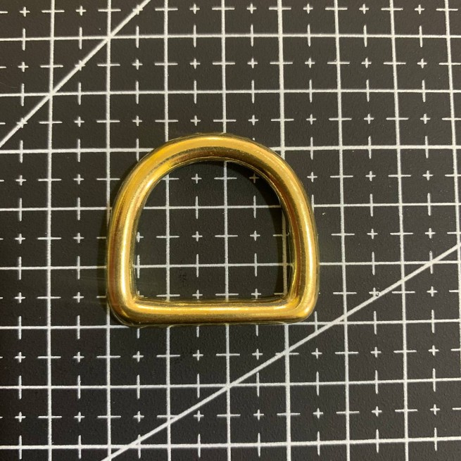 Півкільце СВІТЛА ЛАТУНЬ 25х23х5 мм SB