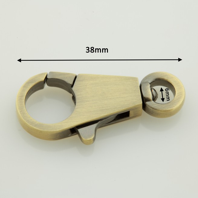 Карабін ЛАТУНЬ 6х38 мм мм тип D0279