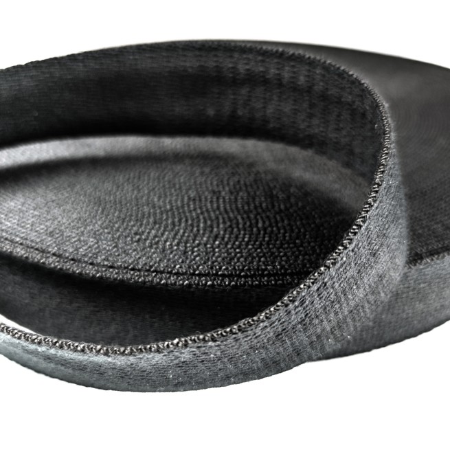 Стрічка ремінна 38 мм чорний Італія