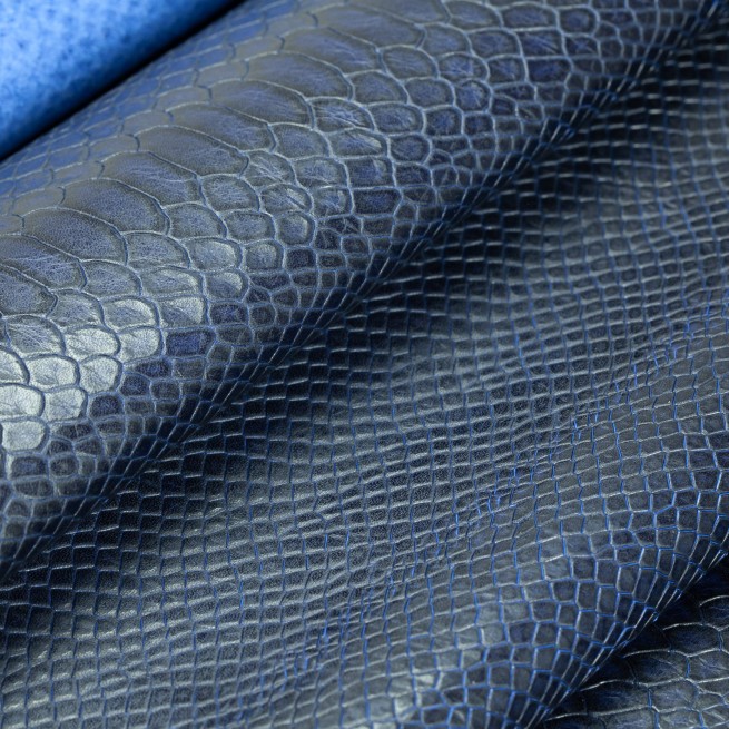 Шкіра ВРХ Пітон Asya синій ІНДІГО 1,0-1,1 Туреччина