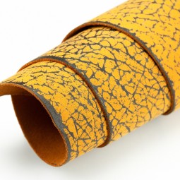 Кожа КРС SHARK оранж черный 1,6-1,8 