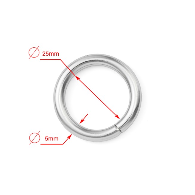 Кільце НИКЕЛЬ 25х5мм тип01