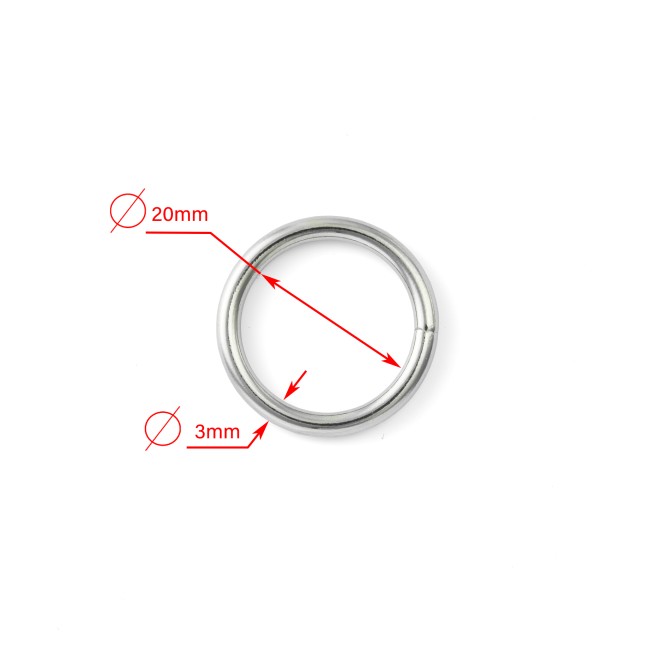 Кільце НИКЕЛЬ 20х3 мм типD