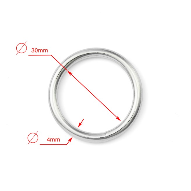 Кільце НИКЕЛЬ 30х4 мм типD