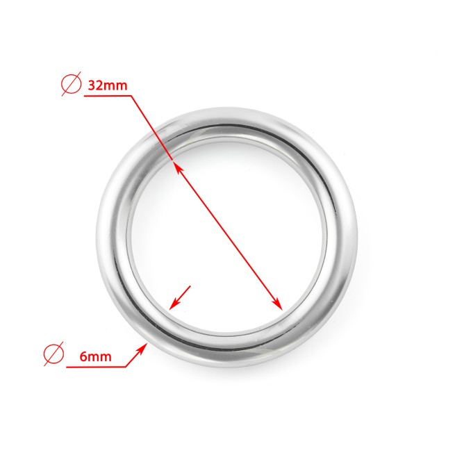 Кільце НІКЕЛЬ 32x6 мм тип D0873