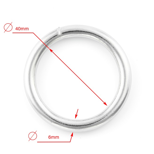 Кільце НІКЕЛЬ 40х6 мм типD