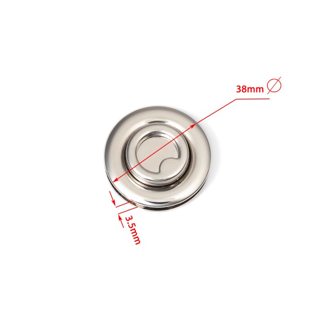 Замок НІКЕЛЬ поворотний 38 мм тип D1098