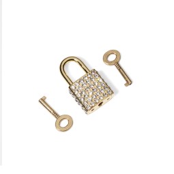 Замок ЗОЛОТО зі стразами тип D0351