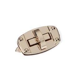 Замок ЗОЛОТО СВЕТЛОЕ поворотный 43х27 мм тип D1061