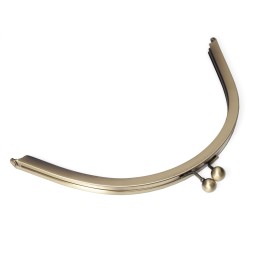 Замок ЛАТУНЬ-САТИН рамковий фермуар 24 см