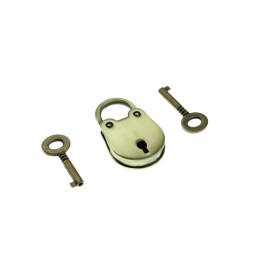 Замок ЛАТУНЬ навесной 24х37 мм тип D0450