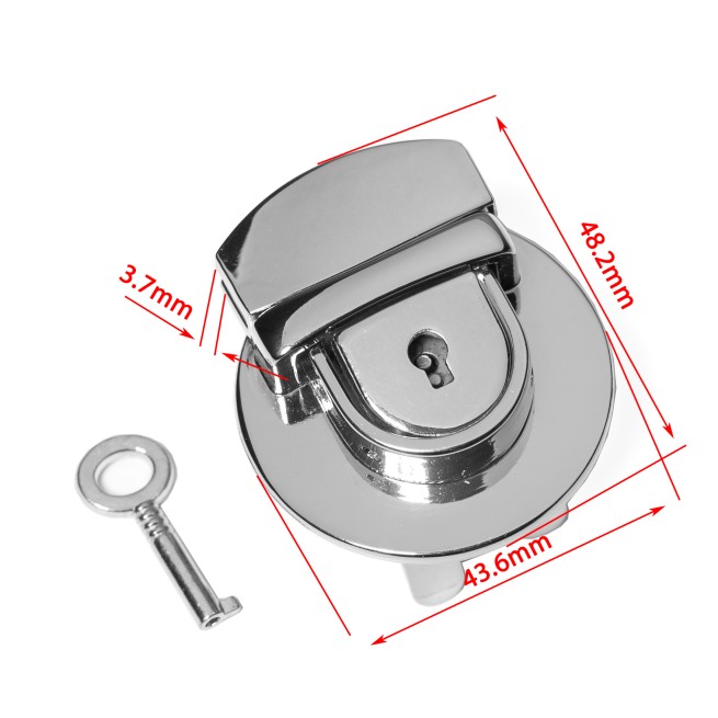 Замок НІКЕЛЬ портфельний 44 мм тип D0747