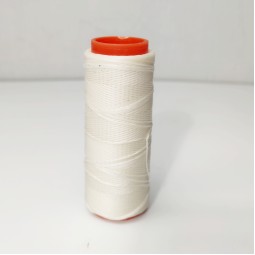 Нитка вощена плоска 100 м 0,8 мм біла Туреччина