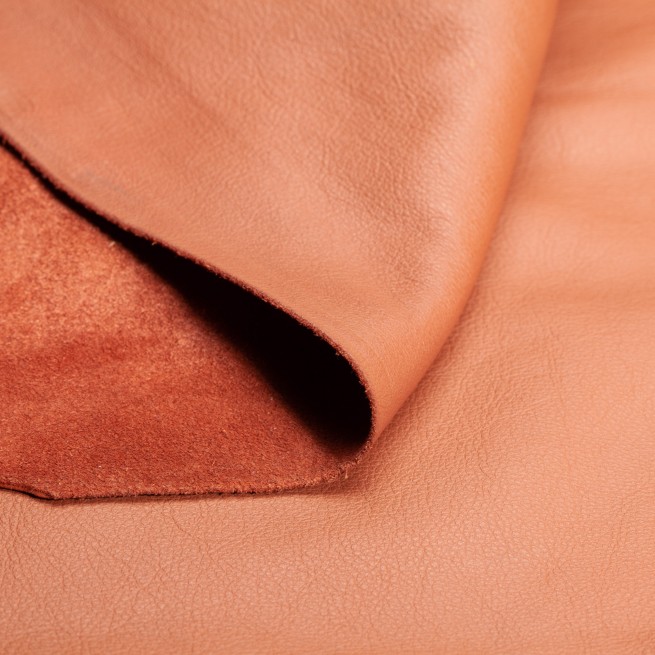 Шкірпідклад яловий коричневий КОНЬЯК 0,7-0,9