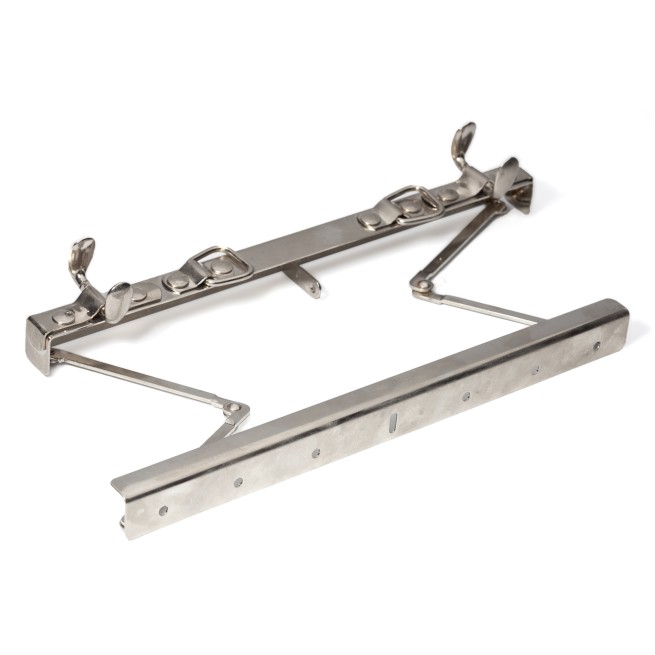 Замок НІКЕЛЬ рамковий для саквояжа 30 см тип DIL30