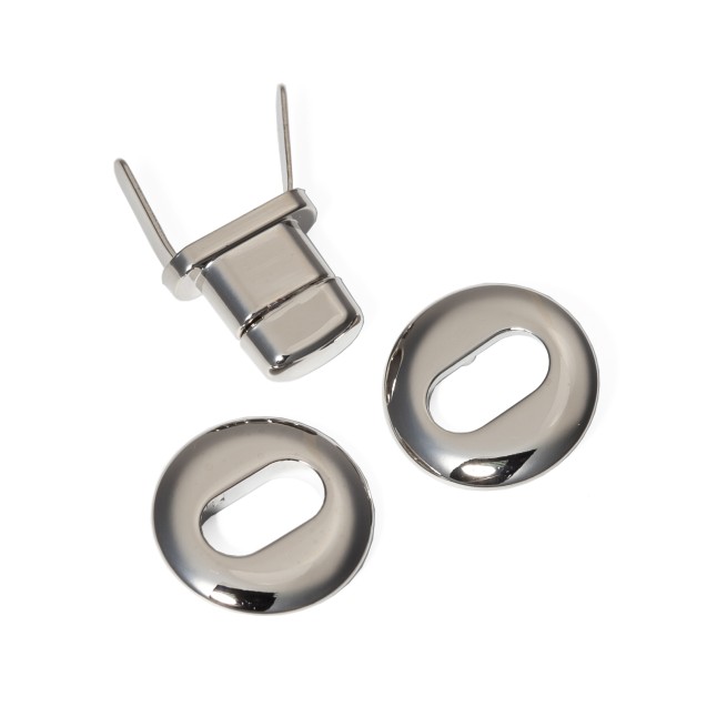 Замок НІКЕЛЬ поворотний 25 мм тип A5640