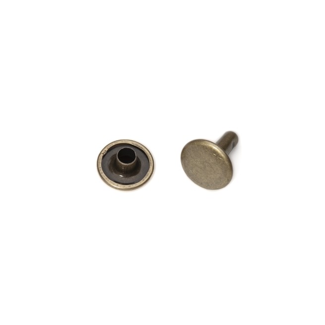 Хольнітен ЛАТУНЬ-АНТИК 10х10 мм двосторонній (100шт.)