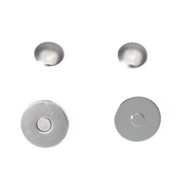 Кнопка магнітна на хольнітені НІКЕЛЬ 18x12 мм