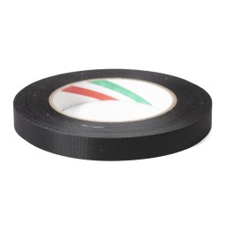 Тесьма самоклеюча чорна 15мм SUPER нейлон 50м Італія