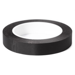 Тесьма самоклеюча чорна 20мм нейлон 50м Італія