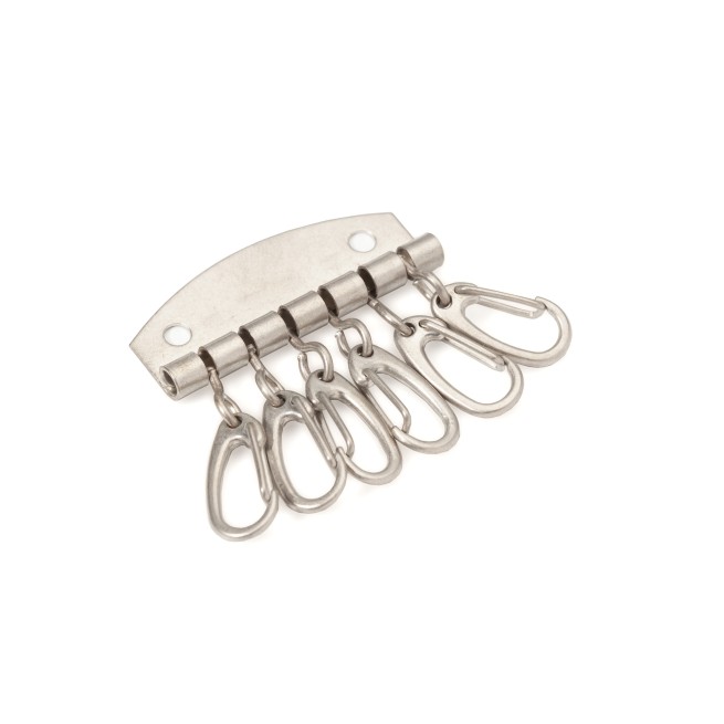 Тримач для ключниці НІКЕЛЬ МАТОВИЙ 47 мм (6 кілець)