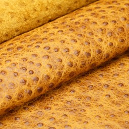 Шкіра ВРХ Страус Zombi жовтий MUSTARD 1,0-1,2