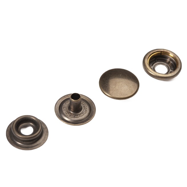 Кнопка Каппа БРОНЗА 14х14 мм тип X0057 (100 шт.)